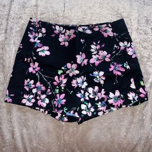 EXPRESS Floral  Print High Waisted Skort | Size 00